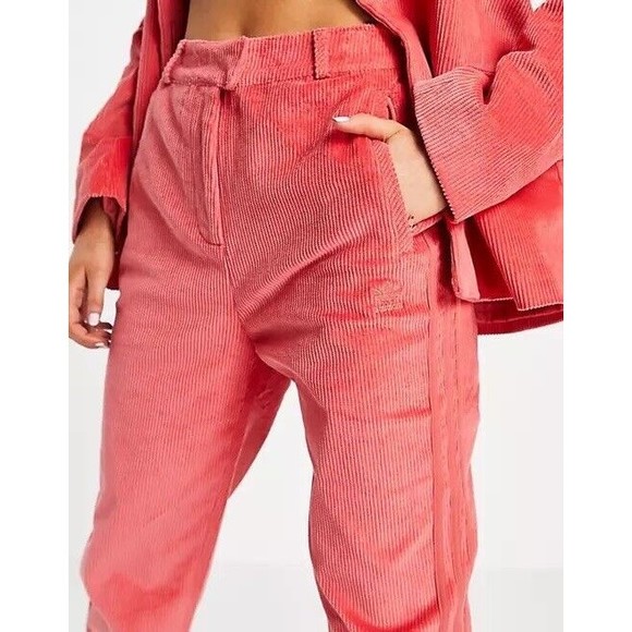 Adidas Originals Womens HIGH-WAISTED CORDUROY PANTS Size S GU0812 - Picture 11 of 16
